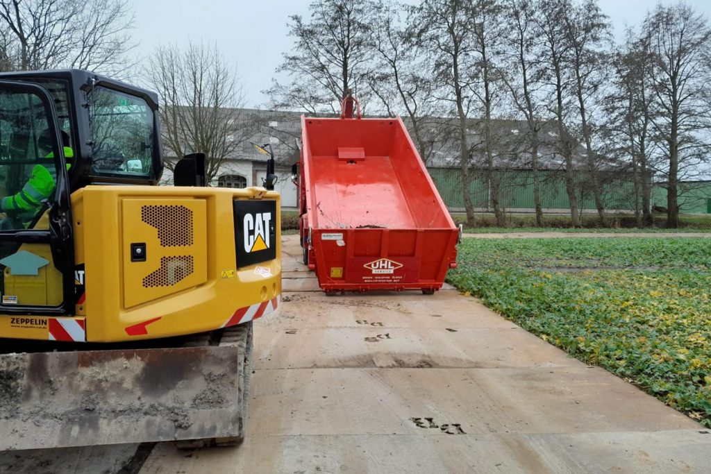 Mulde für kontaminiertes Erdreich